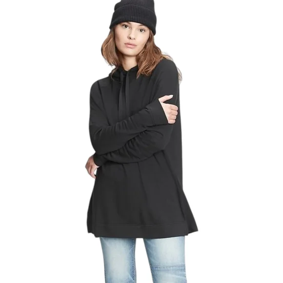 Gap Cloud Light Tunic Hoodie Womens XS- -TP - Black - Picture 10 of 11